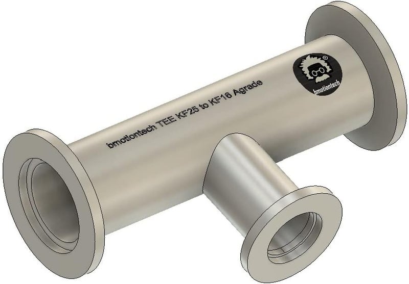 BROWNIAN MOTION TECHNOLOGY bmotiontech Superior Grade - Unequal Tee Fitting with ISO-KF KF25 Flange to KF16 Flange - Image 1
